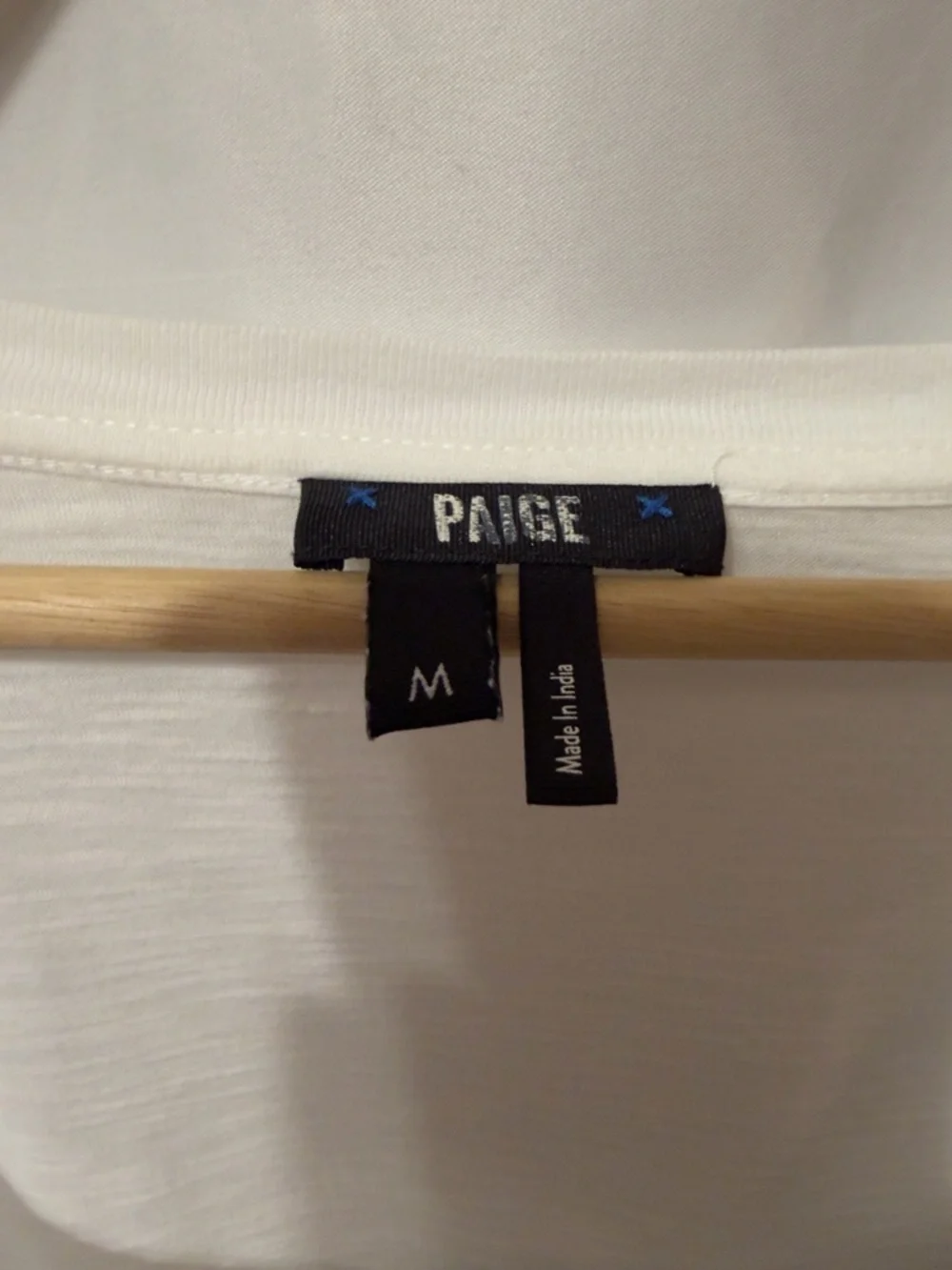 Paige Sylvie White Puff Sleeve long sleeve shirt Size medium
